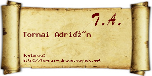 Tornai Adrián névjegykártya
